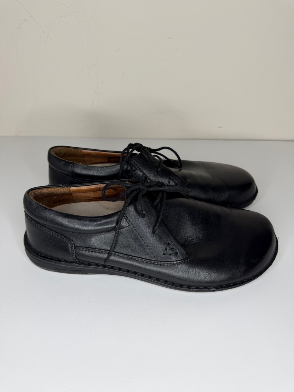 Birkenstock Oxfords Comfort Casual Shoes Men Size 44 US 11 Black Leather